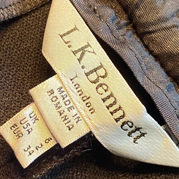 Beautiful L K Bennett Pants / Slacks - Black - Size 2 - Classic Straight Leg - Picture 5 of 5